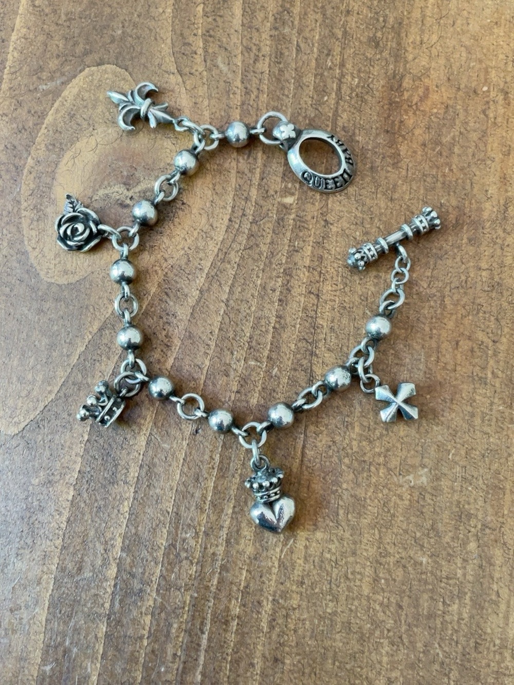 👑Queen Baby by King Baby Studio Sterling Silver Charm Bracelet